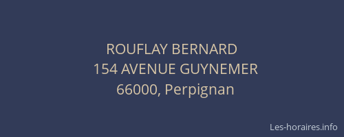 ROUFLAY BERNARD
