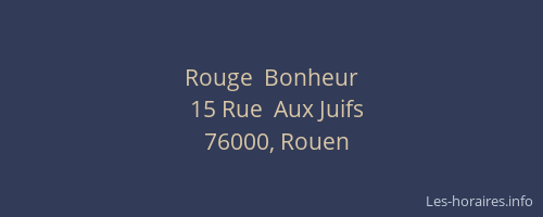 Rouge  Bonheur