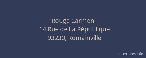 Rouge Carmen