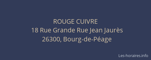 ROUGE CUIVRE