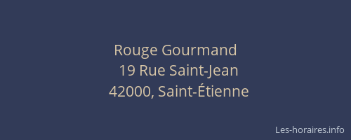 Rouge Gourmand