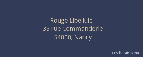Rouge Libellule