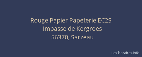 Rouge Papier Papeterie EC2S