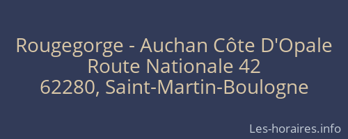 Rougegorge - Auchan Côte D'Opale