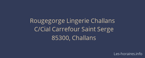 Rougegorge Lingerie Challans