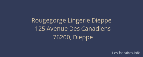 Rougegorge Lingerie Dieppe