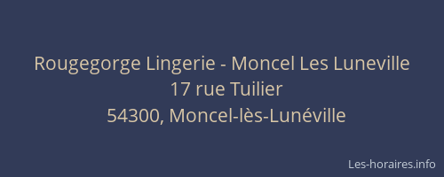 Rougegorge Lingerie - Moncel Les Luneville