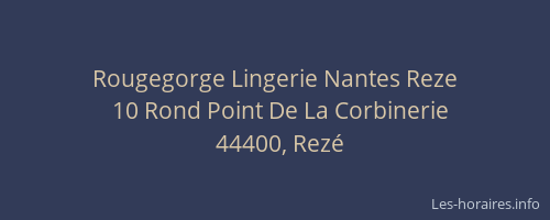 Rougegorge Lingerie Nantes Reze