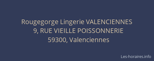 Rougegorge Lingerie VALENCIENNES