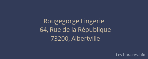 Rougegorge Lingerie