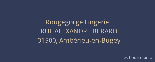 Rougegorge Lingerie