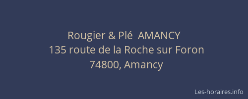Rougier & Plé  AMANCY