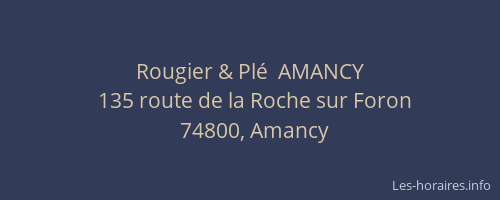 Rougier & Pl&eacute;  AMANCY