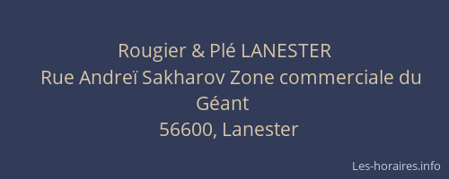 Rougier & Plé LANESTER