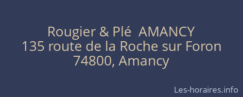 Rougier & Plé  AMANCY