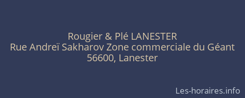 Rougier & Plé LANESTER