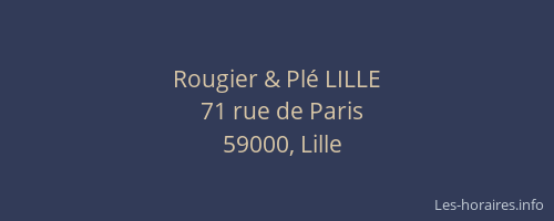 Rougier & Plé LILLE