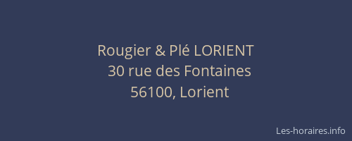 Rougier & Plé LORIENT