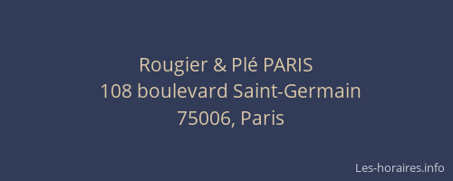 Rougier & Plé PARIS