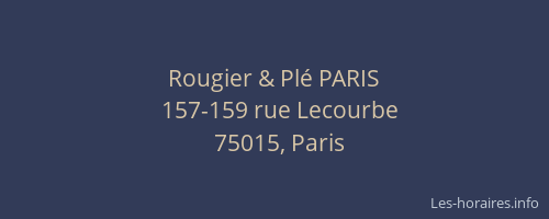 Rougier & Plé PARIS