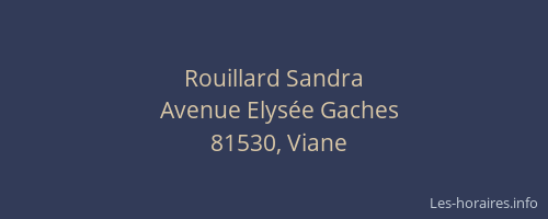Rouillard Sandra