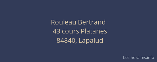 Rouleau Bertrand