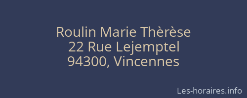 Roulin Marie Thèrèse