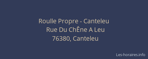 Roulle Propre - Canteleu