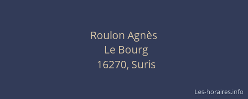 Roulon Agnès