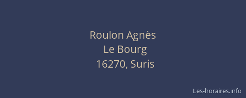 Roulon Agn&egrave;s