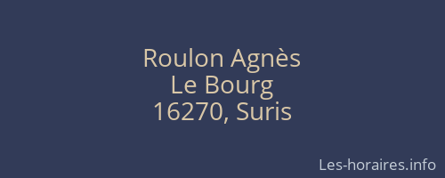 Roulon Agnès