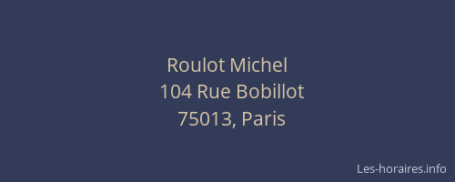 Roulot Michel