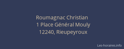 Roumagnac Christian