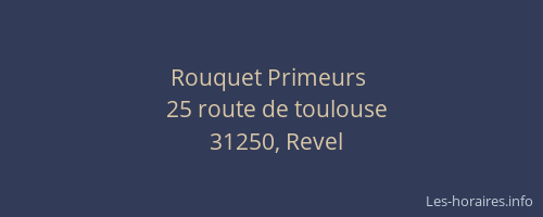 Rouquet Primeurs 