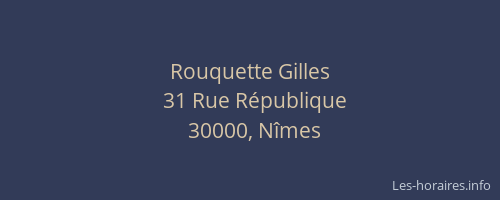Rouquette Gilles