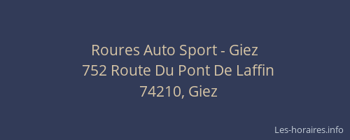 Roures Auto Sport - Giez