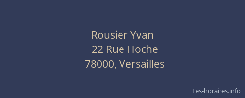 Rousier Yvan