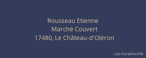 Rousseau Etienne