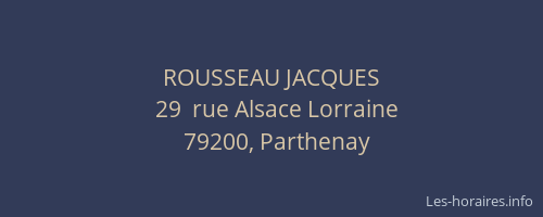 ROUSSEAU JACQUES