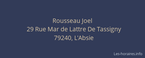 Rousseau Joel