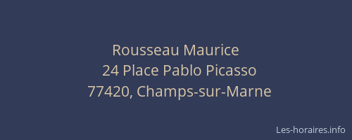 Rousseau Maurice