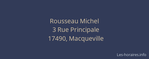 Rousseau Michel