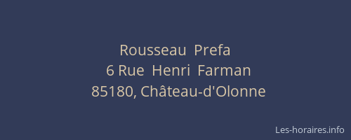 Rousseau  Prefa
