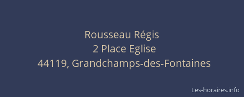Rousseau Régis