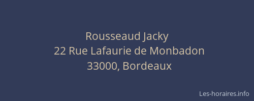 Rousseaud Jacky