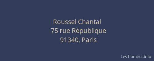 Roussel Chantal