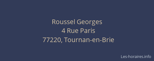 Roussel Georges