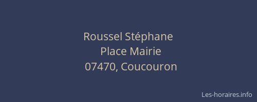 Roussel Stéphane