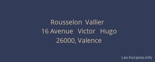 Rousselon  Vallier