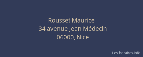 Rousset Maurice